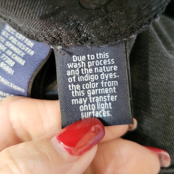 Madewell Women's Black Quilted. Zip Moto  High Rise 27 Jeans - Picture 8 of 16